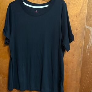 Isaac Mizrahi Black Short Sleeve Tee